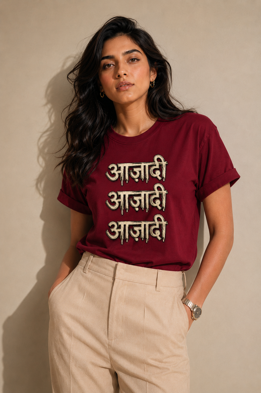 T shirt- Maroon