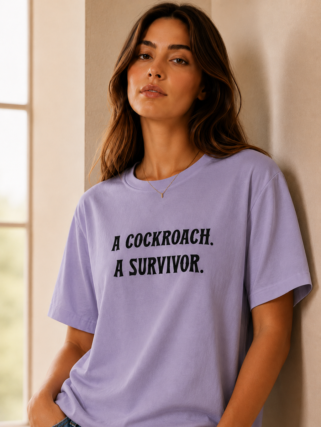 T shirt-Lavender