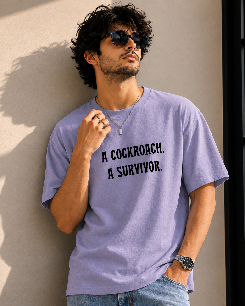 T shirt-Lavender