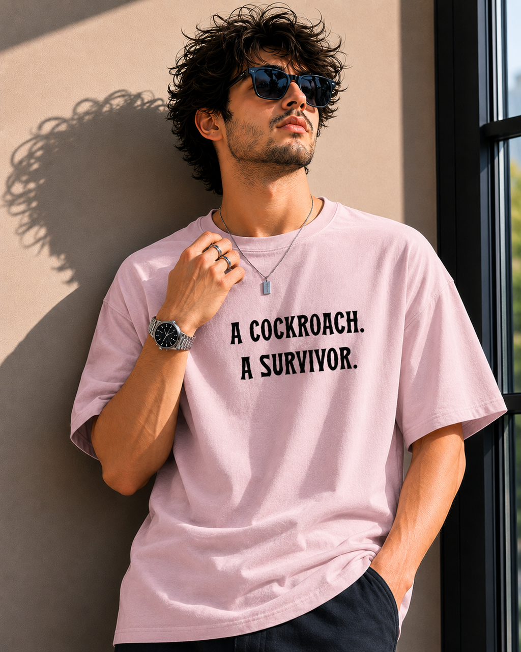 T shirt-Light Pink