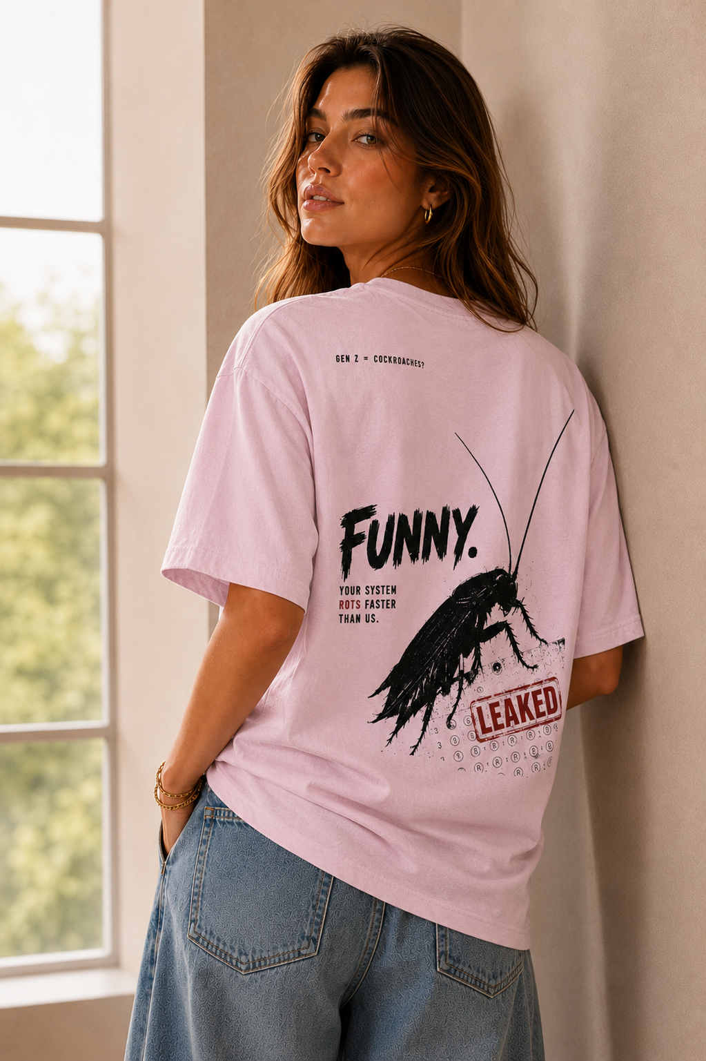 T shirt-Light Pink