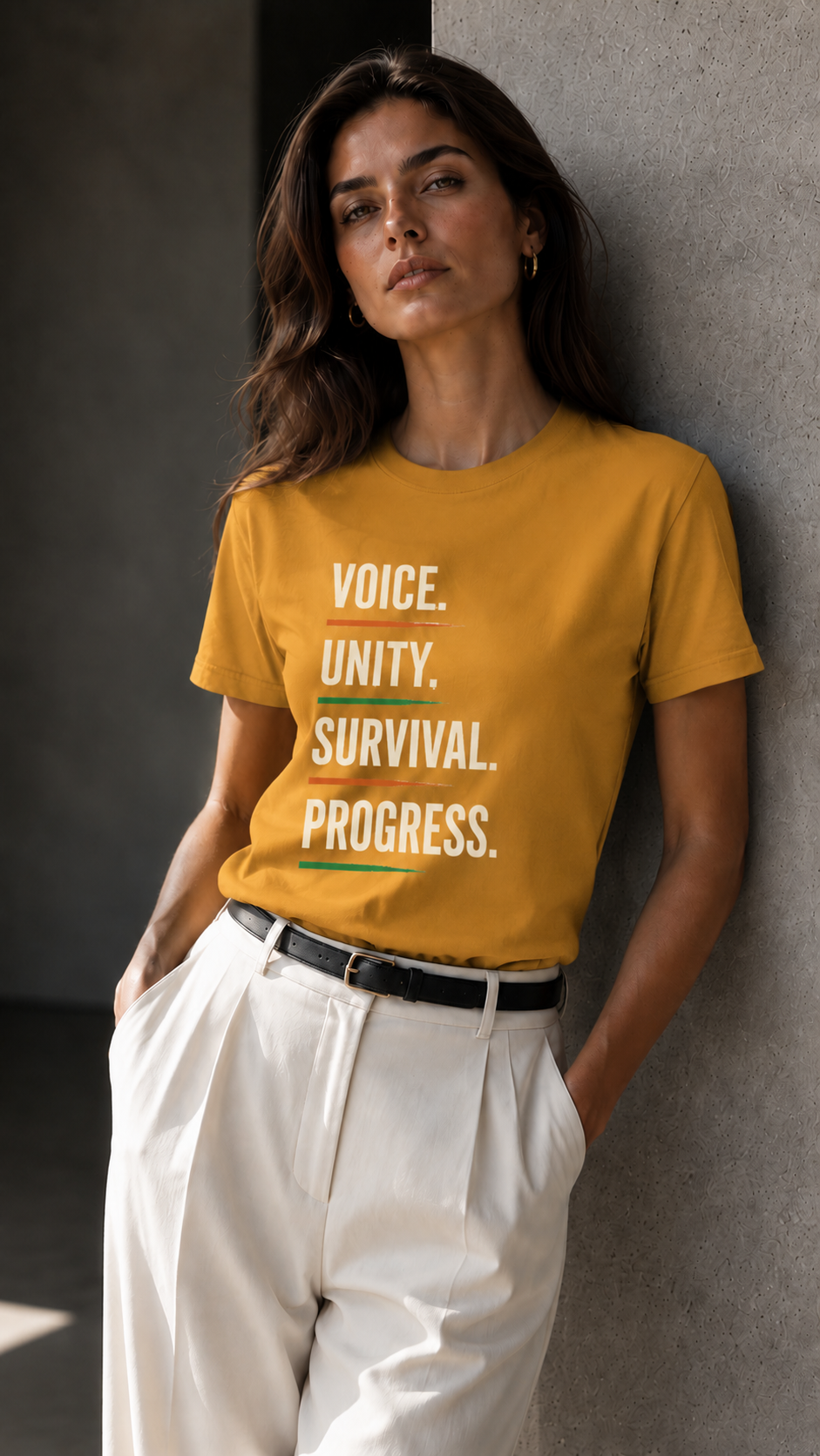 T shirt-Mustard