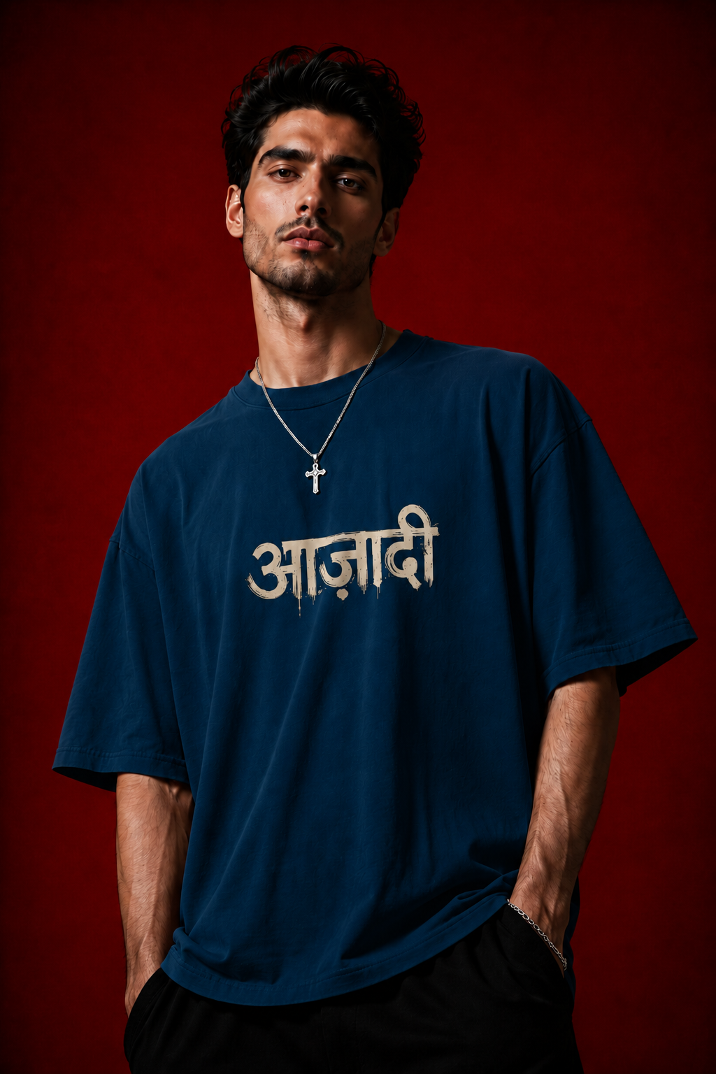 T shirt-Navy Blue
